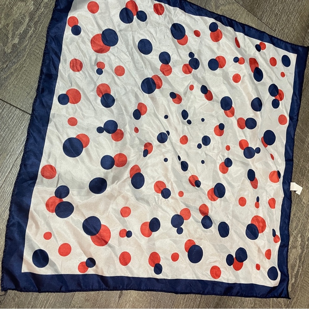 Polka Dot Silk Scarf - Picture 3 of 5